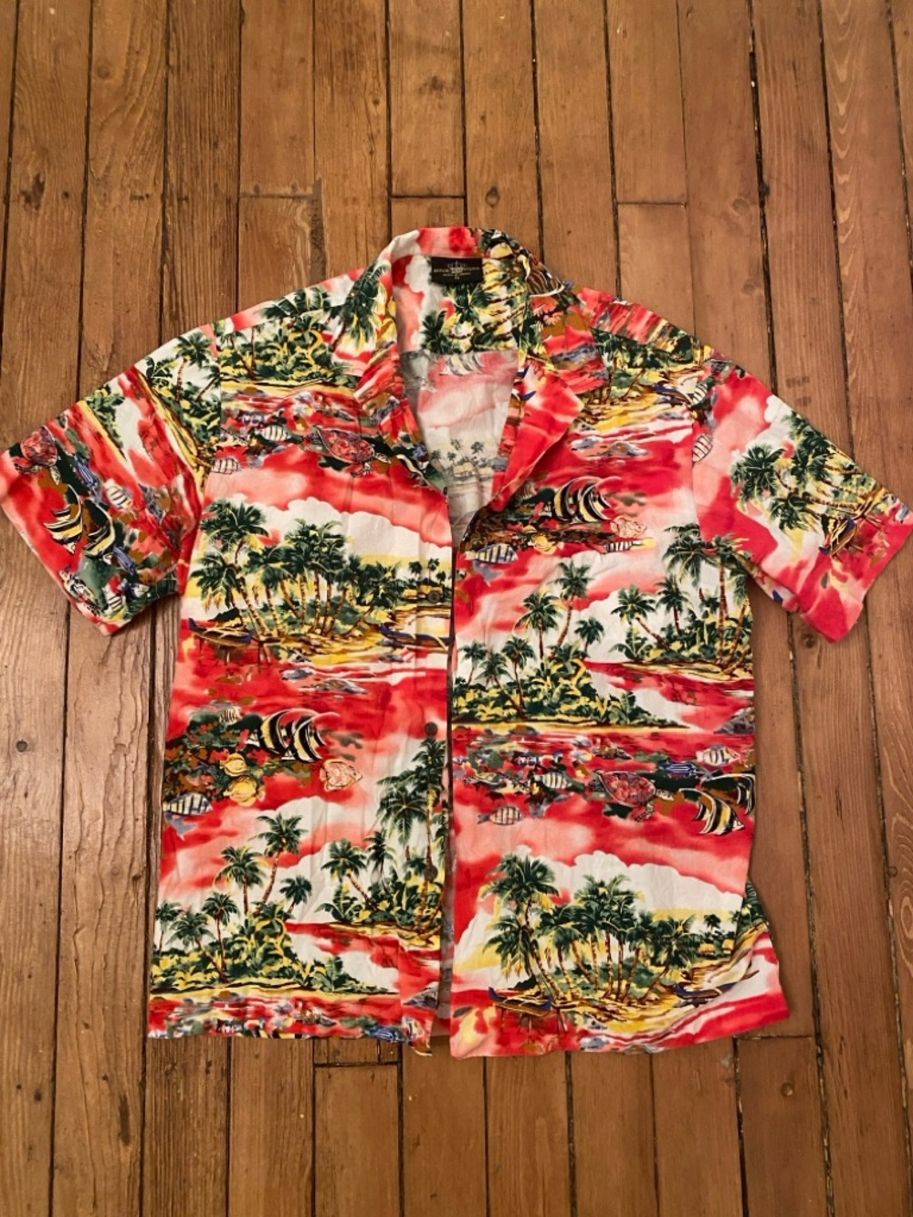 Made in Hawaii Hawaiian Camp Shirt all cotton